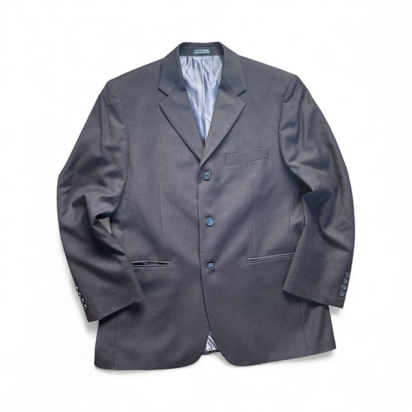 jf j.ferrar Other - Men's Black J.‎ Ferar 100% Wool Size 44 Blazer Suit Jacket